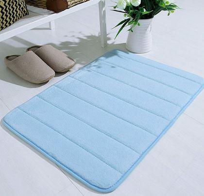 Obrázok z Protišmyková kúpeľňová predložka 40 x 60 cm - modrá