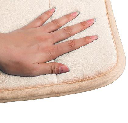 Obrázok z Protišmyková kúpeľňová predložka 40 x 60 cm - béžová