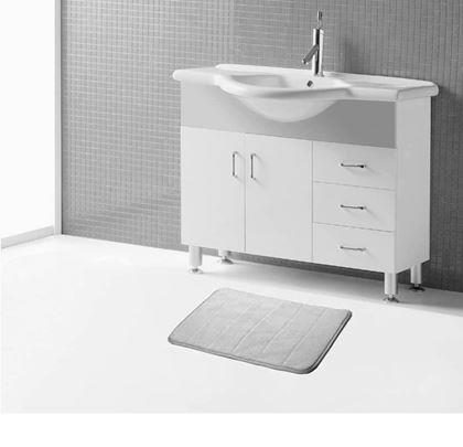 Obrázok z Protišmyková kúpeľňová predložka 40 x 60 cm - šedá