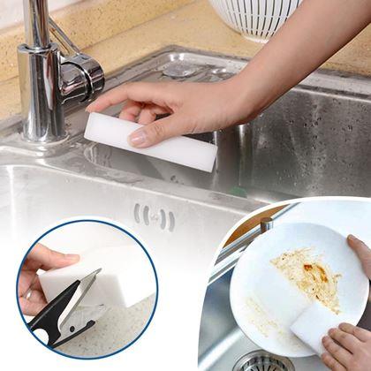 Obrázok z 10 ks Melamínové čistiace nano hubky