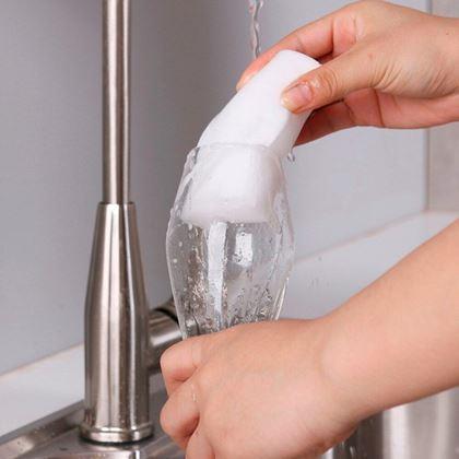 Obrázok z 10 ks Melamínové čistiace nano hubky