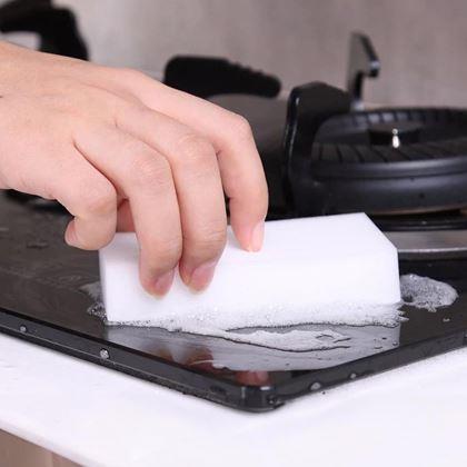 Obrázok z 10 ks Melamínové čistiace nano hubky