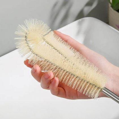 Obrázok z Čistiaca kefa na fľaše s drevenou rukoväťou