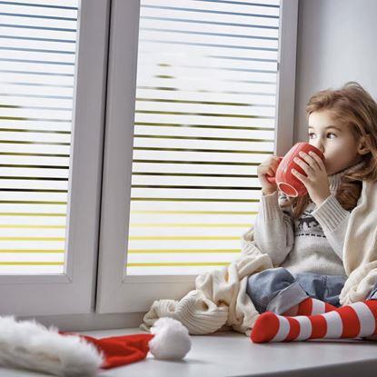 Obrázok Matná okenná fólia 100x60 cm - pruhy