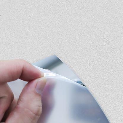 Obrázok Nástenné nalepovacie zrkadlo v tvare okna 44x22 cm