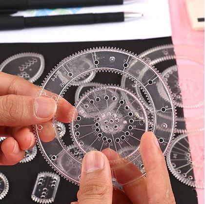 Obrázok z Sada kresliacich šablón - spirograf