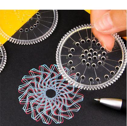 Obrázok z Sada kresliacich šablón - spirograf