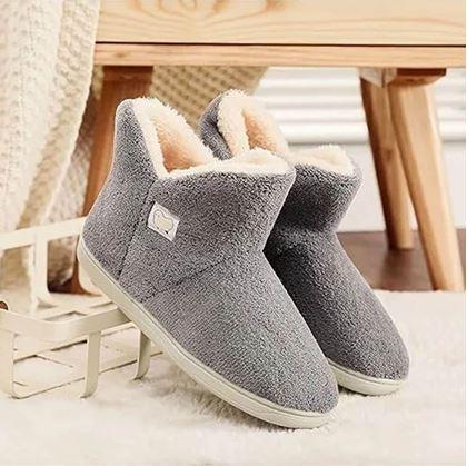 Obrázok z Vysoké zateplené papuče s kožušinou - 37-39