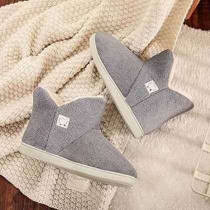 Obrázok z Vysoké zateplené papuče s kožušinou - 40-42