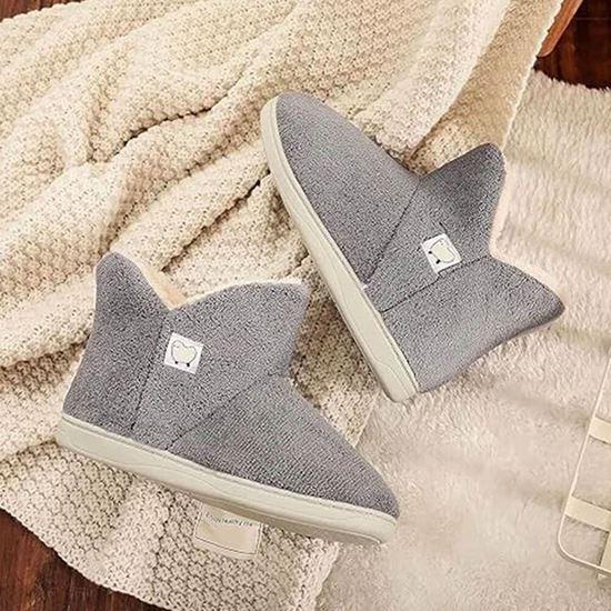 Obrázok z Vysoké zateplené papuče s kožušinou - 40-42