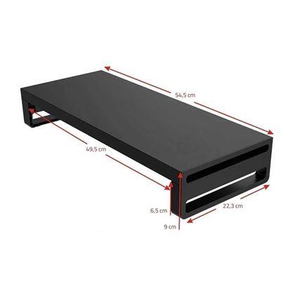 Obrázok z Kovový stojan na monitor s USB portmi a bezdrôtovým nabíjaním