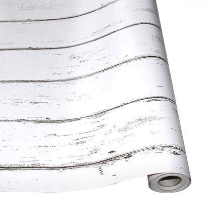 Obrázok z Samolepiace tapeta 200x45 cm - biele drevo