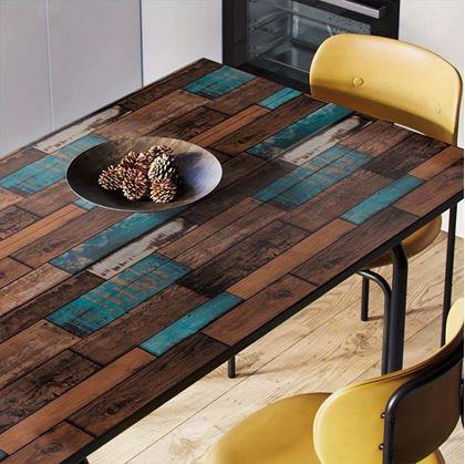 Obrázok z Samolepiace tapeta 200x45 cm - patinované drevo