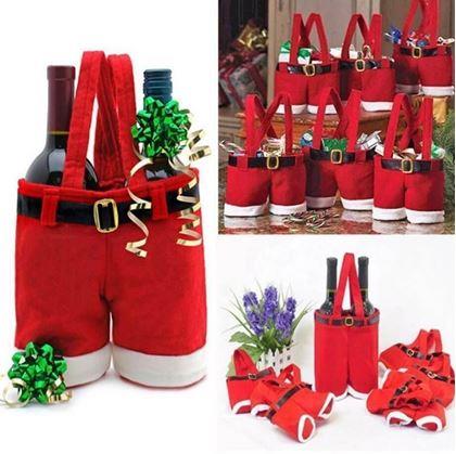 Obrázok z Vianočná taška na víno - Santa Claus