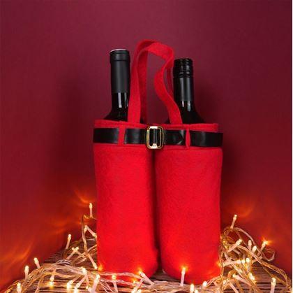 Obrázok z Vianočná taška na víno - Santa Claus
