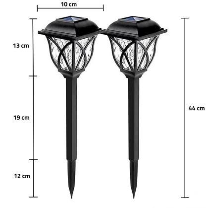 Obrázok z 2 ks LED solárna lampa na záhradu