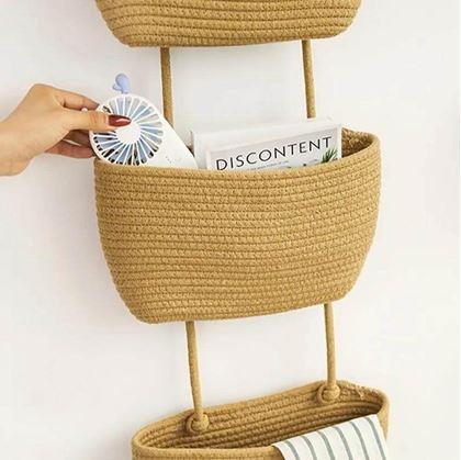 Obrázok z Závesný organizér 3 vrecká - hnedý