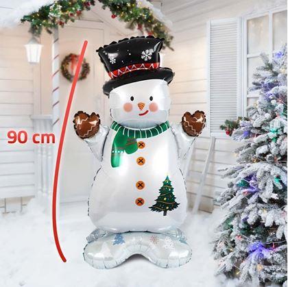 Obrázok z Fóliový balónik snehuliak 90 cm
