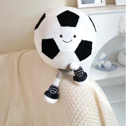 Obrázok Vankúš s nožičkami - futbalová lopta