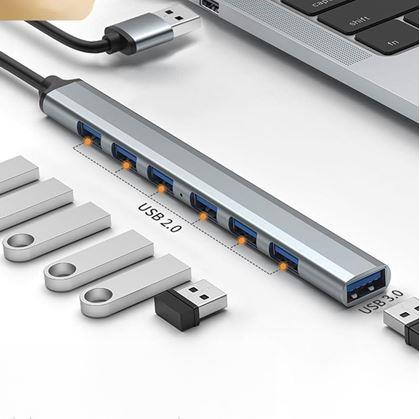 Obrázok z Viacportový adaptér USB 7 v 1