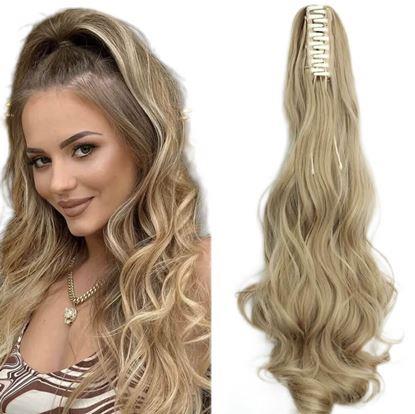 Obrázok Príčesok do vlasov vlnitý cop 60 cm