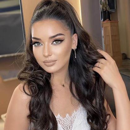 Obrázok z Príčesok do vlasov vlnitý cop 60 cm -  tmavo hnedý