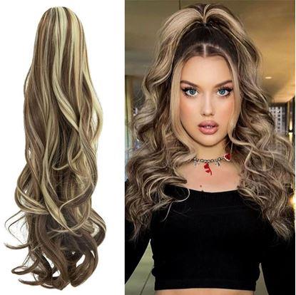 Obrázok Príčesok do vlasov vlnitý cop 60 cm