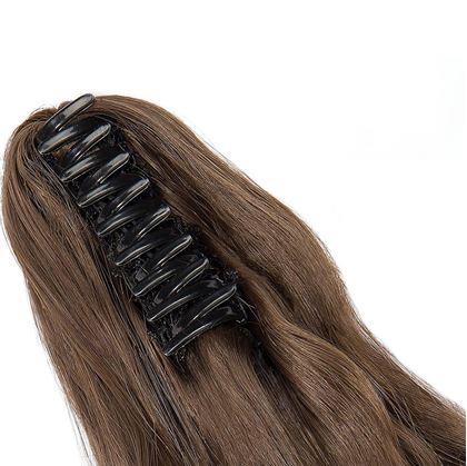 Obrázok z Príčesok do vlasov vlnitý cop 60 cm -  hnedý