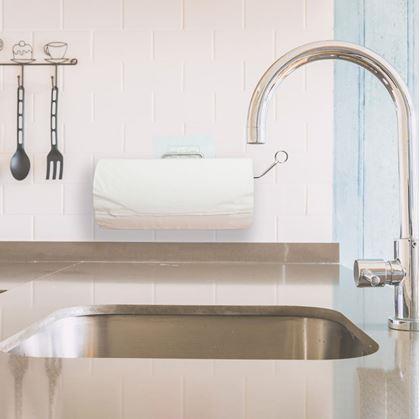 Obrázok z Nerezový nalepovací držiak na papierové utierky