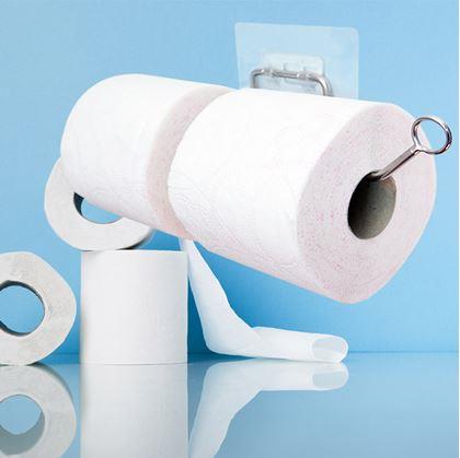 Obrázok z Nerezový nalepovací držiak na papierové utierky