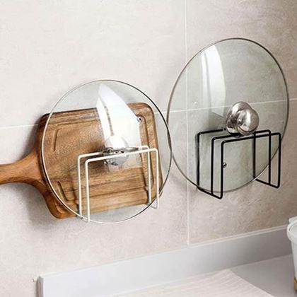 Obrázok z Nalepovací držiak na dosky a pokrievky, 2 priehradky