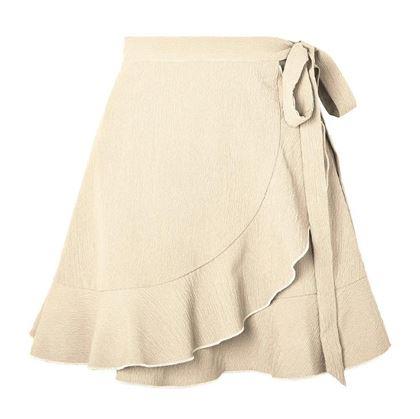 Obrázok z Krátka zavinovacia sukňa  -  krémová