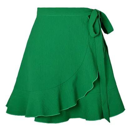 Obrázok z Krátka zavinovacia sukňa  -  zelená
