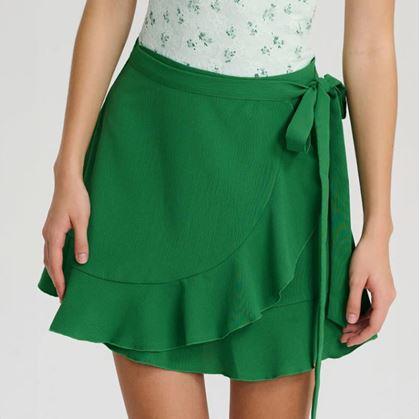 Obrázok z Krátka zavinovacia sukňa  -  zelená