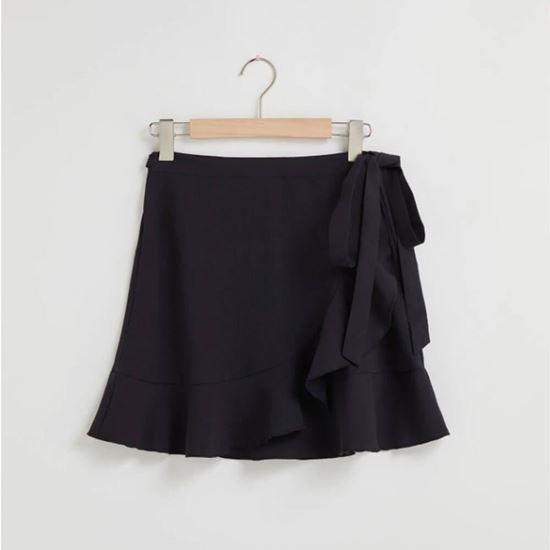 Obrázok z Krátka zavinovacia sukňa  -  čierna