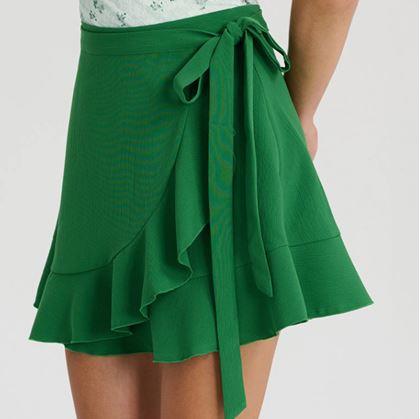 Obrázok z Krátka zavinovacia sukňa  -  zelená