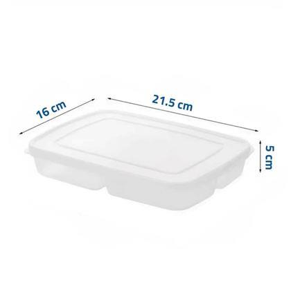 Obrázok z Delená dóza na potraviny so 4 priehradkami + viečko