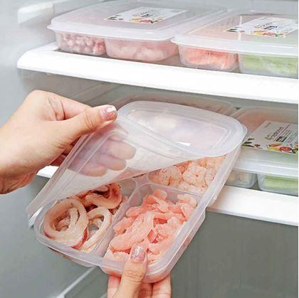 Obrázok z Delená dóza na potraviny so 4 priehradkami + viečko