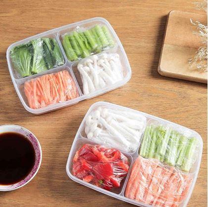 Obrázok z Delená dóza na potraviny so 4 priehradkami + viečko