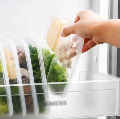 Obrázok z Delená dóza na potraviny so 4 priehradkami + viečko