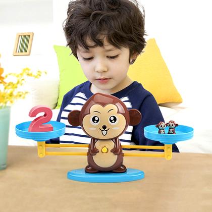 Obrázok z Detská edukačná opičia váha s číslami