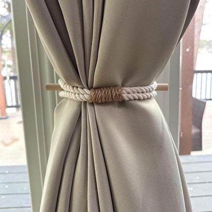 Obrázok z Dekoratívna spona na záves lano - biele