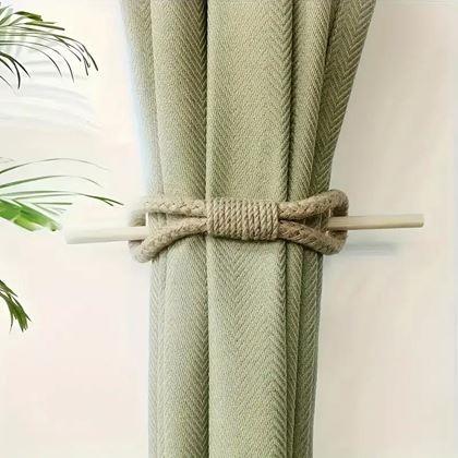 Obrázok z Dekoratívna spona na záves lano - hnedé