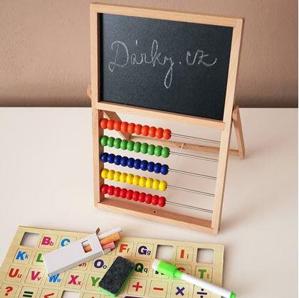 Obrázok z Drevená tabuľa s počítadlom