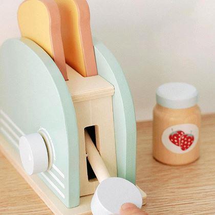 Obrázok z Drevený raňajkový set na hranie 9 ks