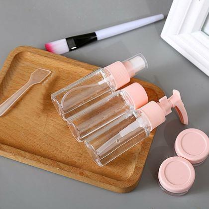 Obrázok z Sada cestovných fľaštičiek na kozmetiku v taštičke do lietadla 50 ml