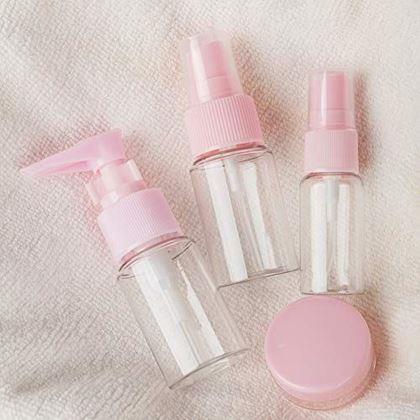 Obrázok z Sada cestovných fľaštičiek na kozmetiku v taštičke do lietadla 50 ml