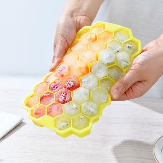 Obrázok z Forma na ľad s viečkom - včelí plást
