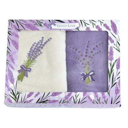 Obrázok Darčeková sada 2 froté uterákov 50x100 cm - levanduľa
