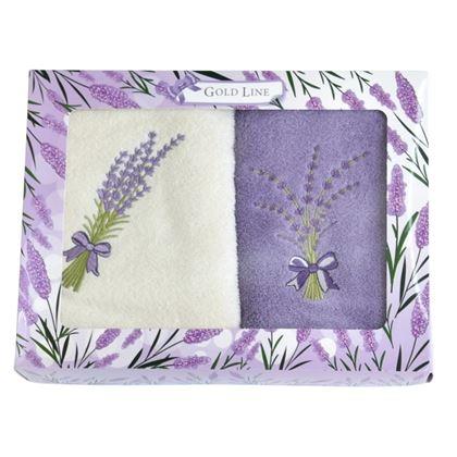 Obrázok z Darčeková sada 2 froté uterákov 50x100 cm - levanduľa